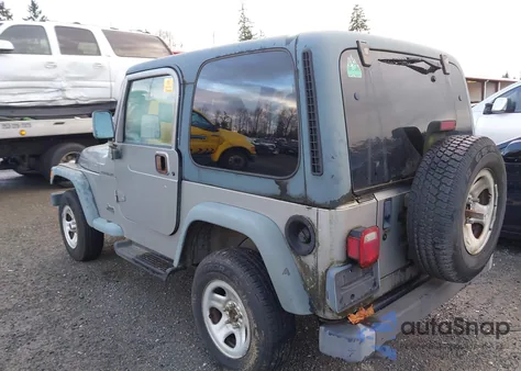 2000 Jeep Wrangler Se из США, поврежденный, VIN 1J4FA29P4YP729053